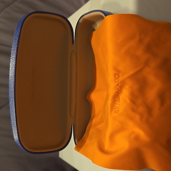 Emilio Pucci sunglasses women's round shiny rose gold and gradient brown new - Picture 13 of 14